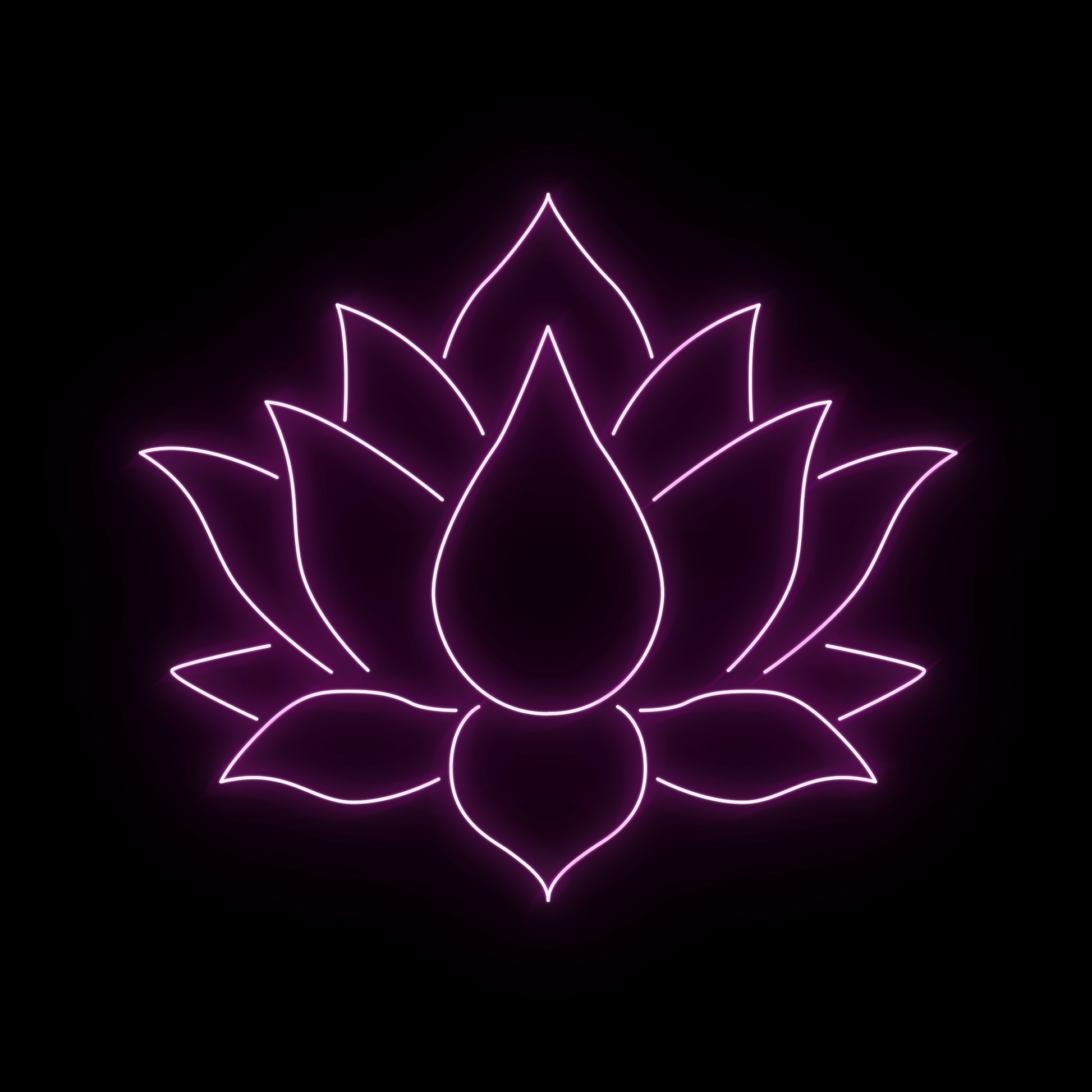 Lotus Yoga Neon Sign