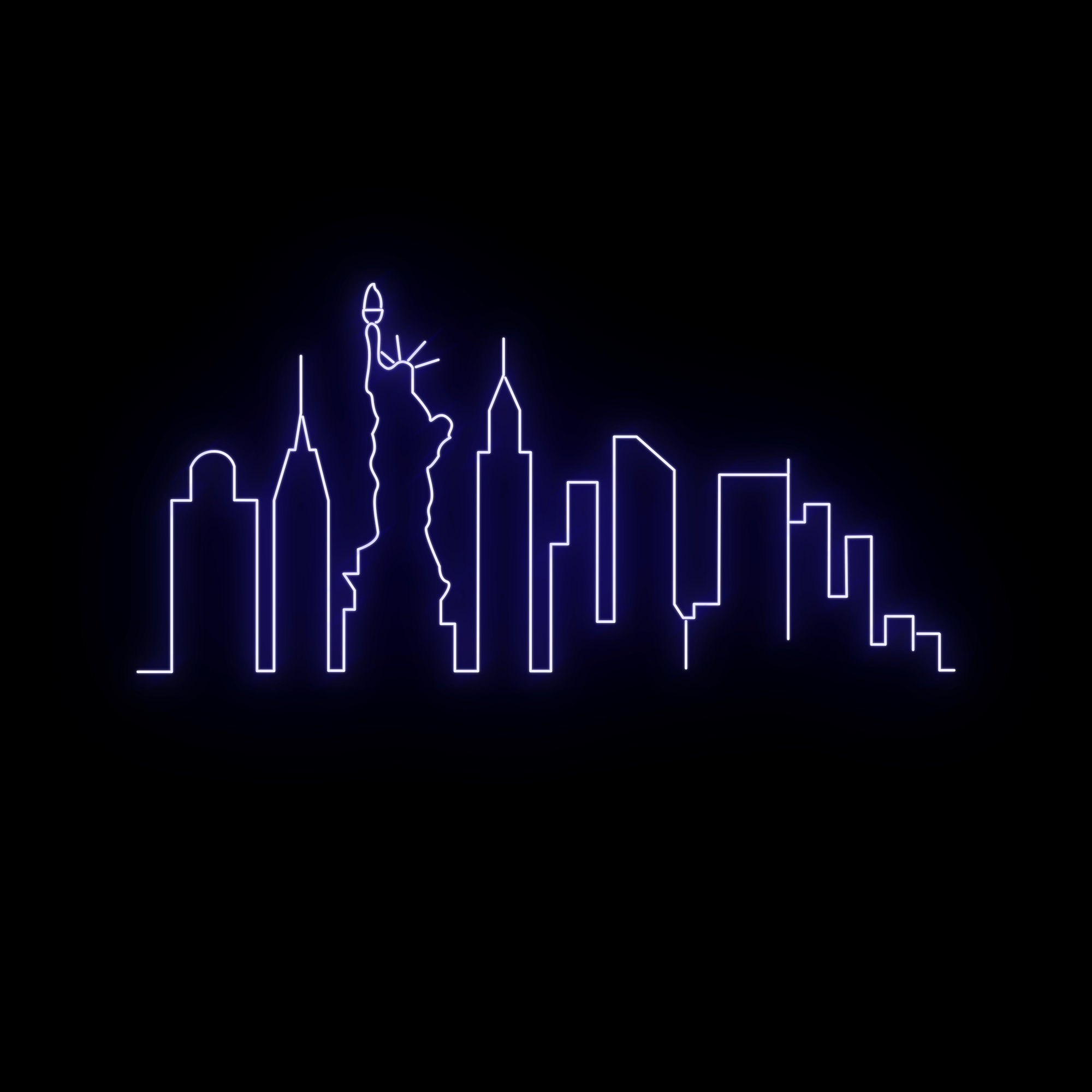 Skyline NYC Neon Sign