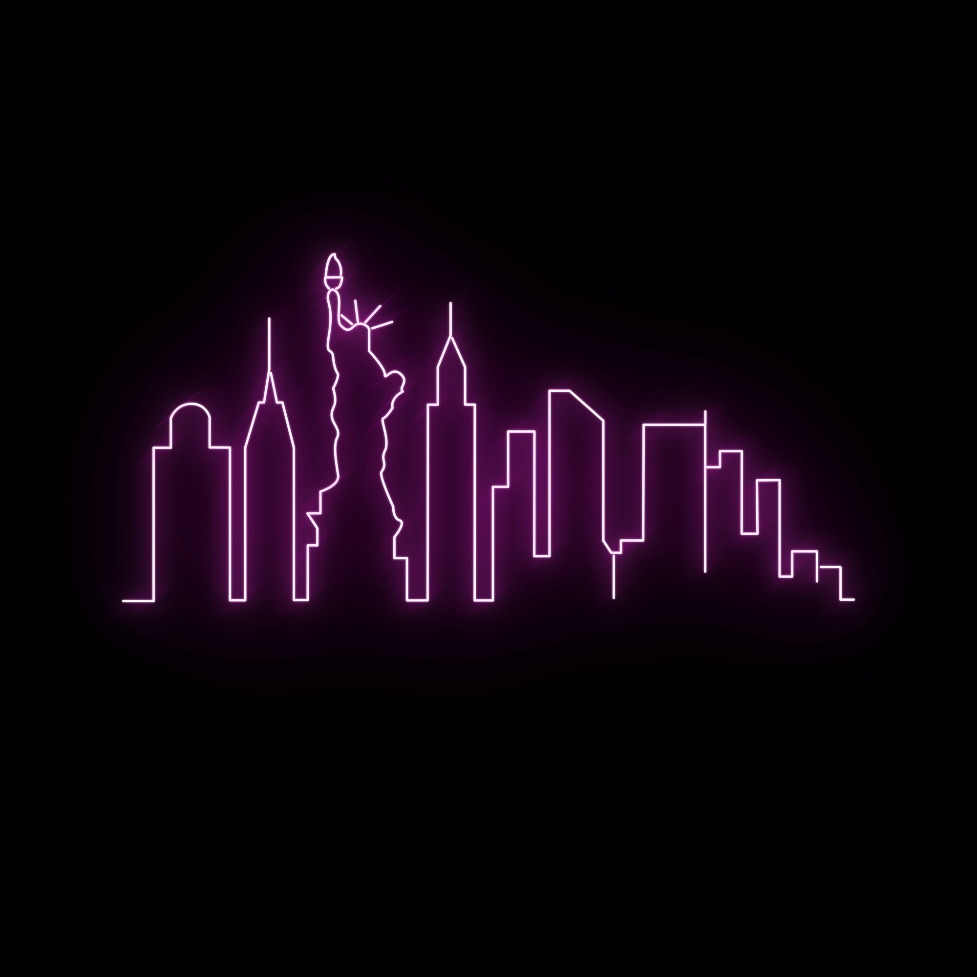 Skyline NYC Neon Sign