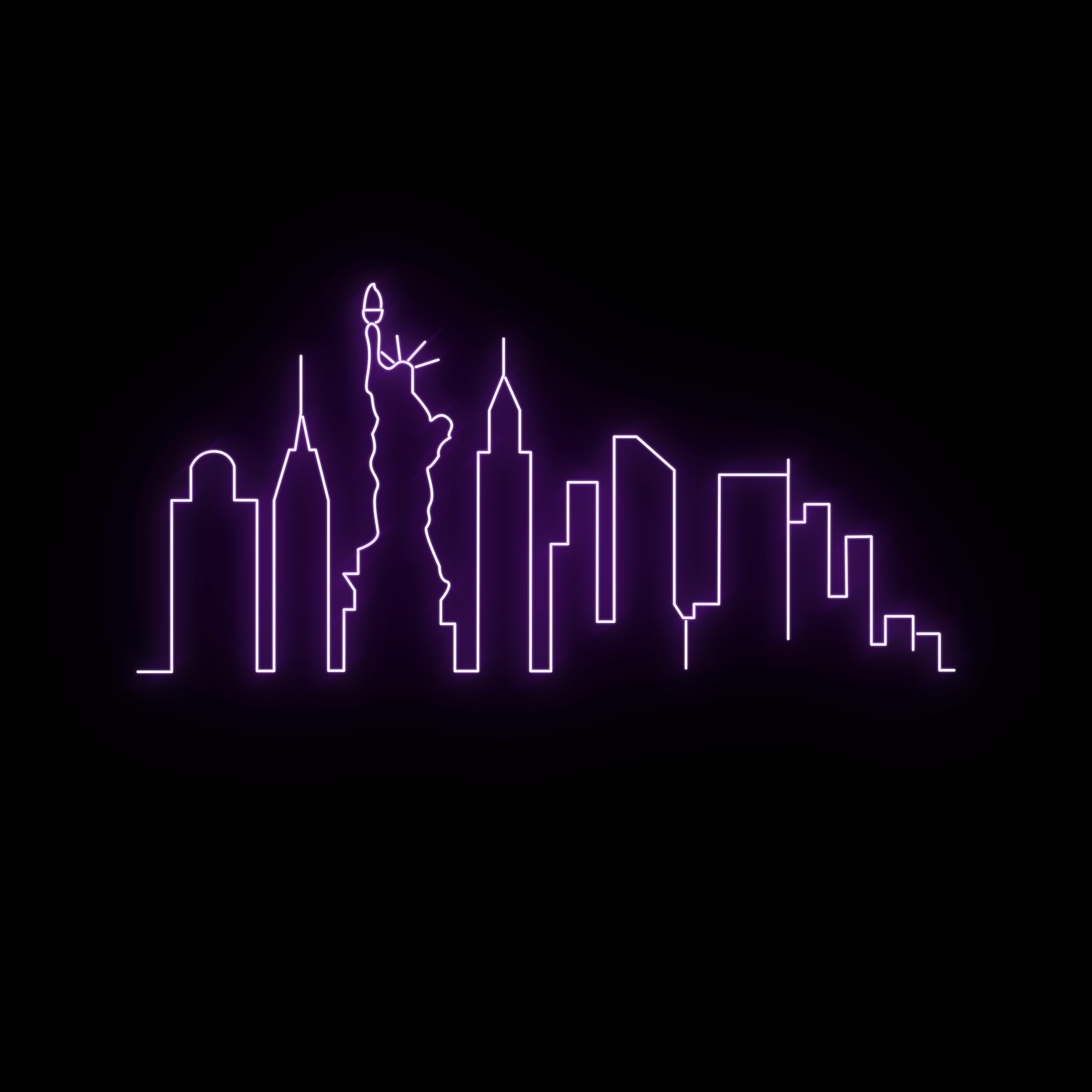 Skyline NYC Neon Sign
