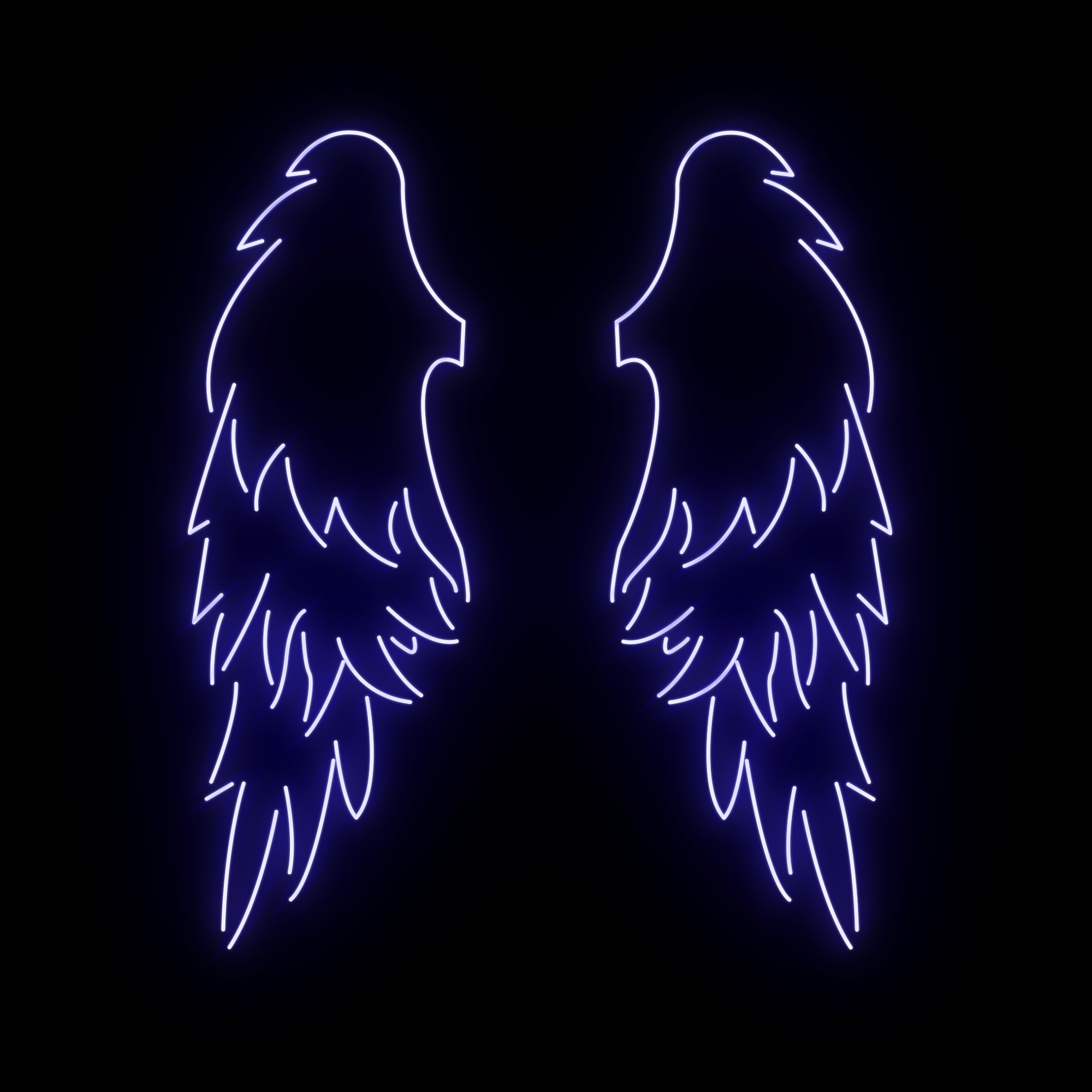 Angel Wings Large LED Neon Sign