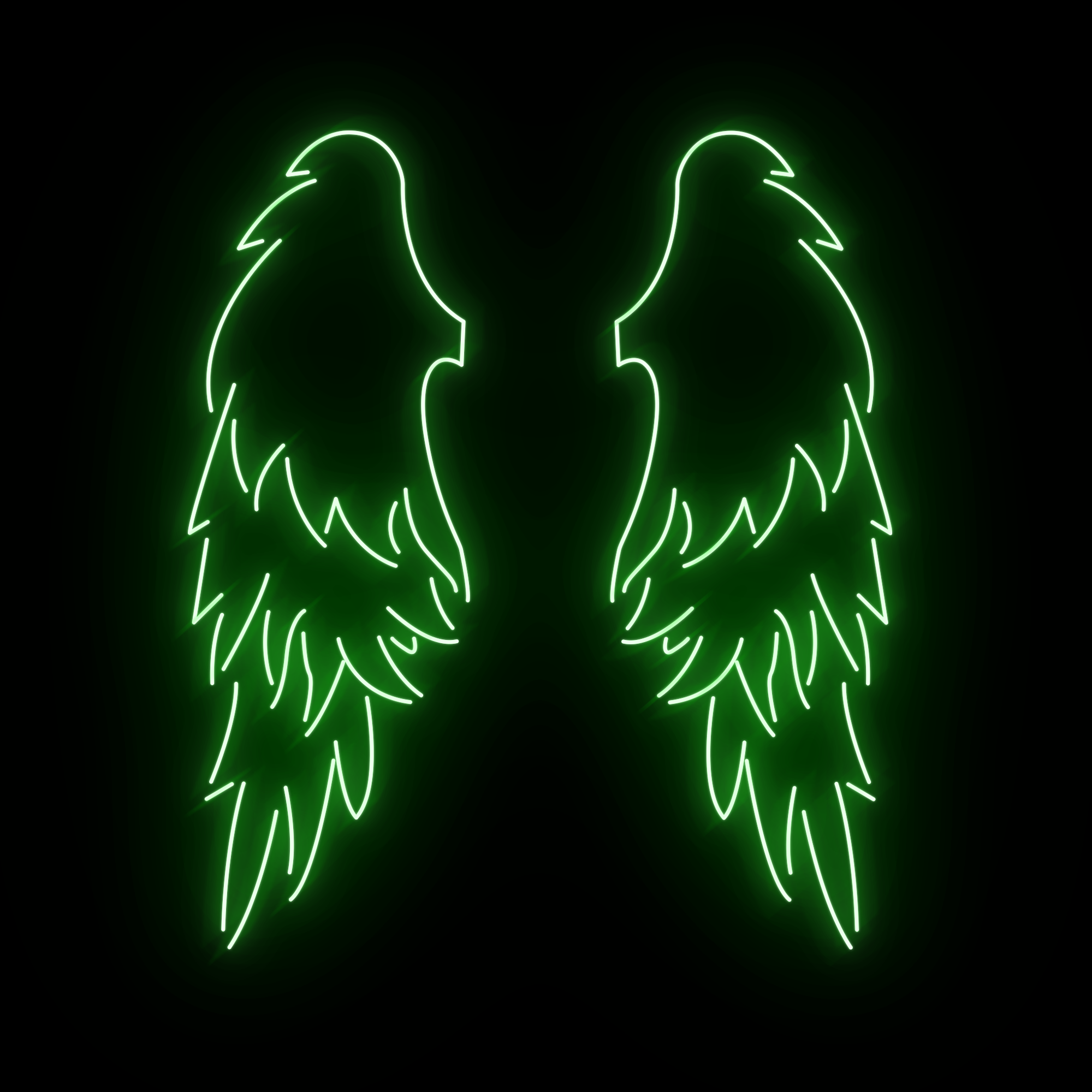 Angel Wings Large LED Neon Sign