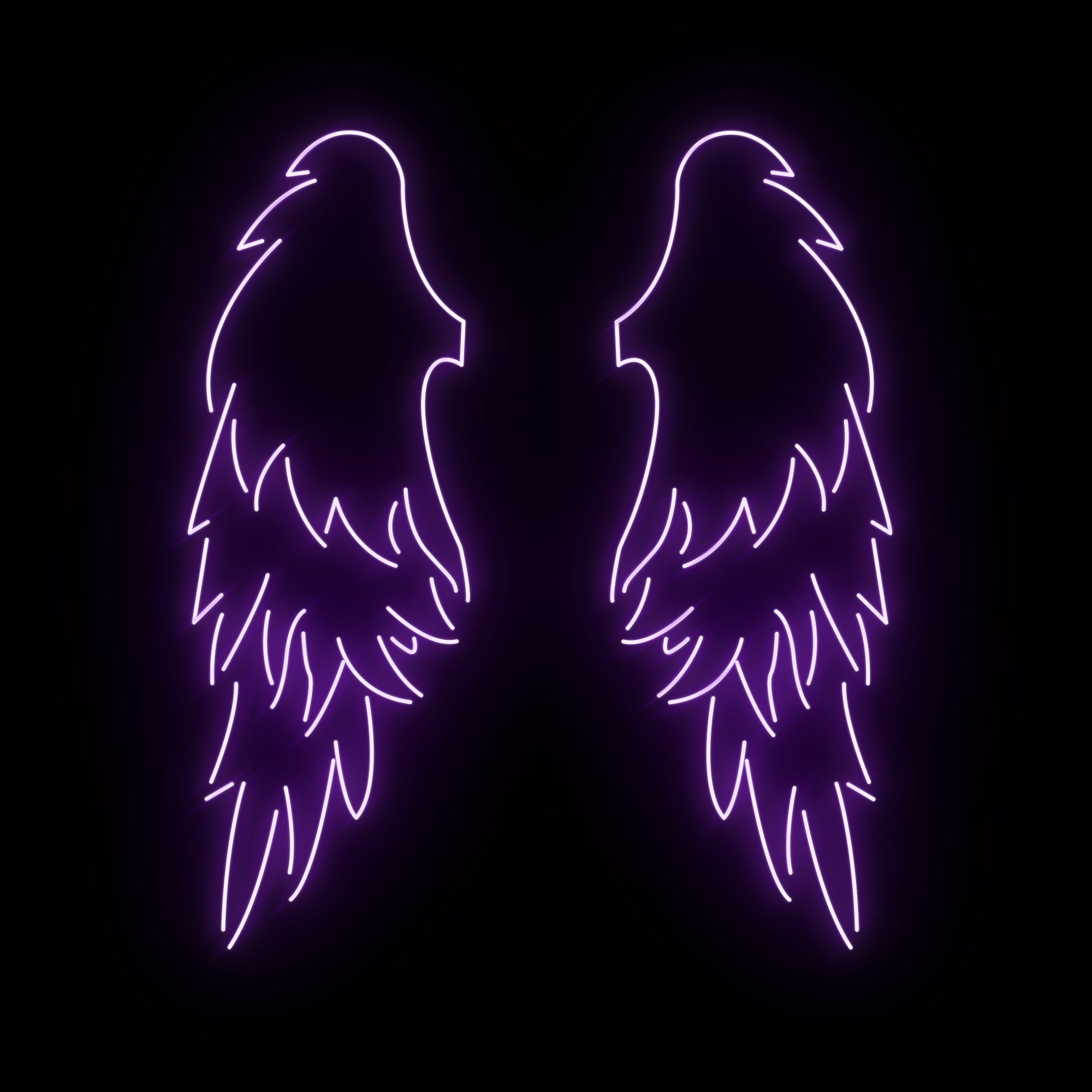 Angel Wings Large LED Neon Sign