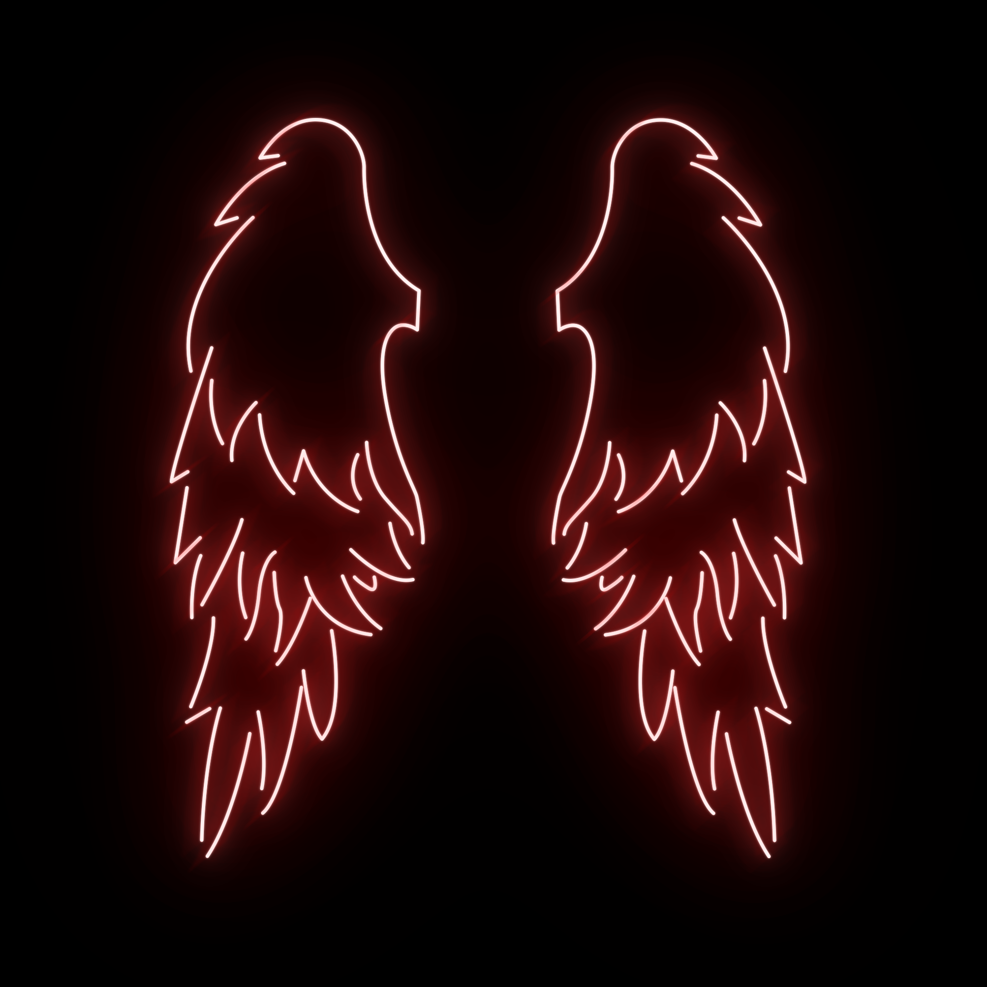 Angel Wings Large LED Neon Sign