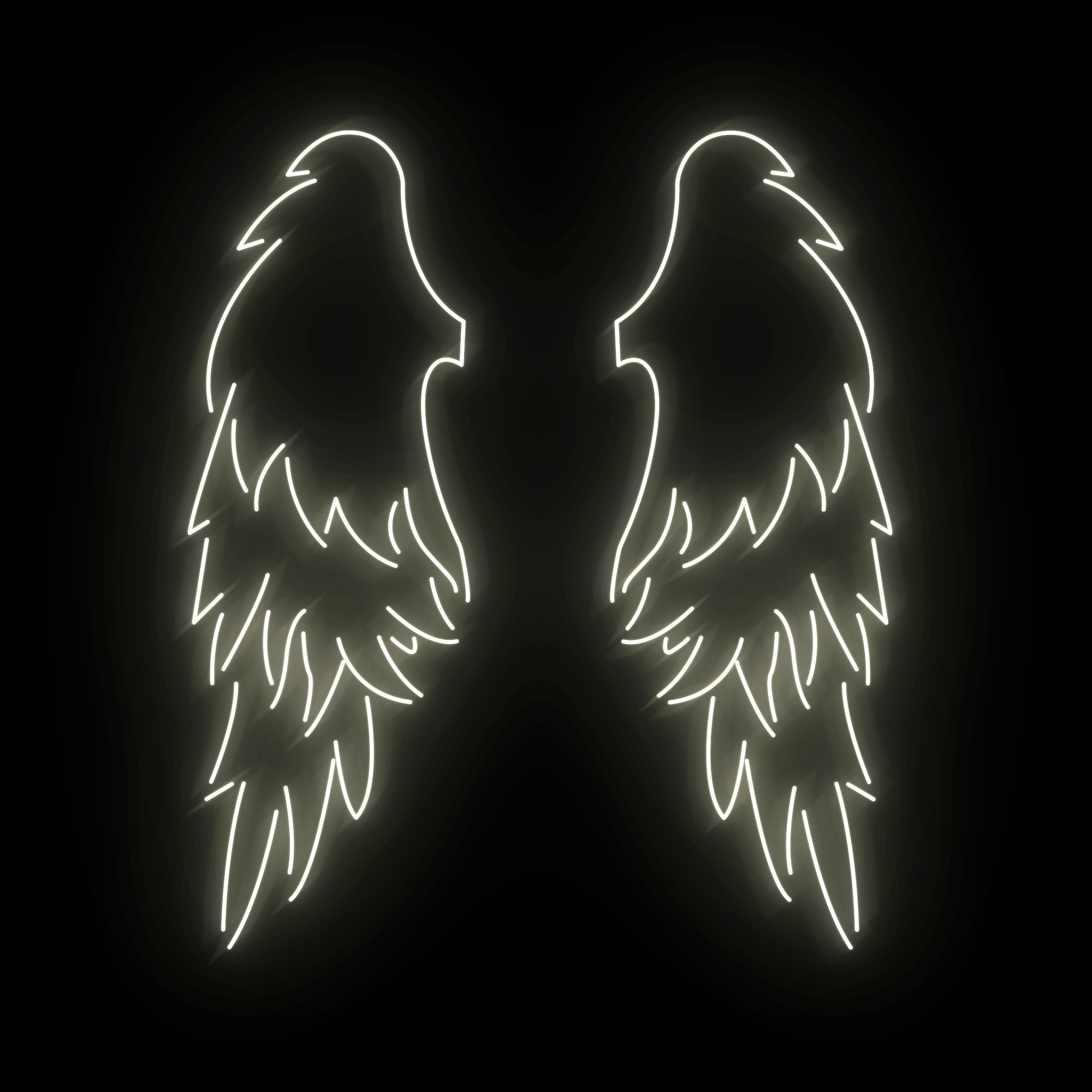Angel Wings Large LED Neon Sign