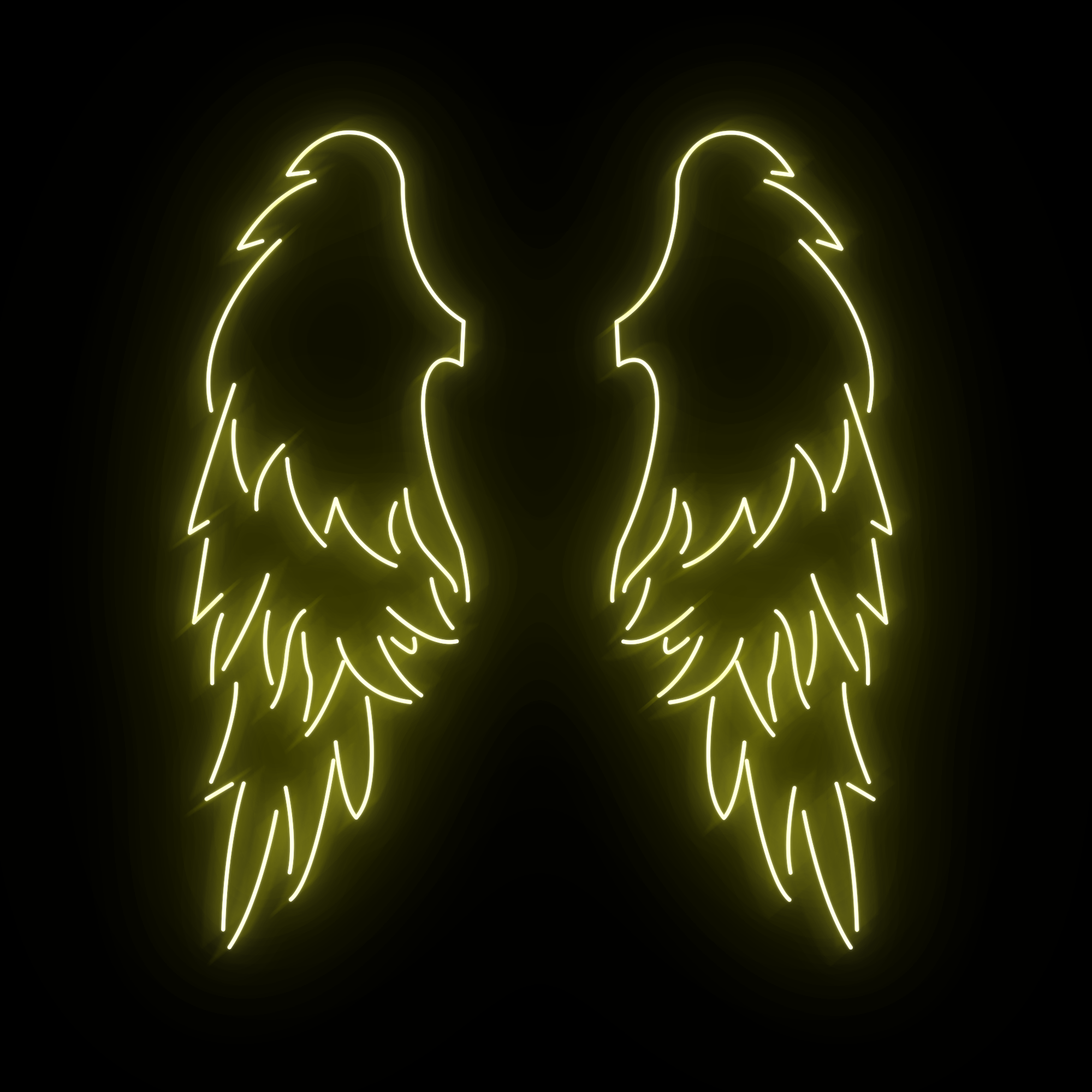 Angel Wings Large LED Neon Sign