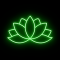 Letrero de neón de Lotus Wellness Yoga
