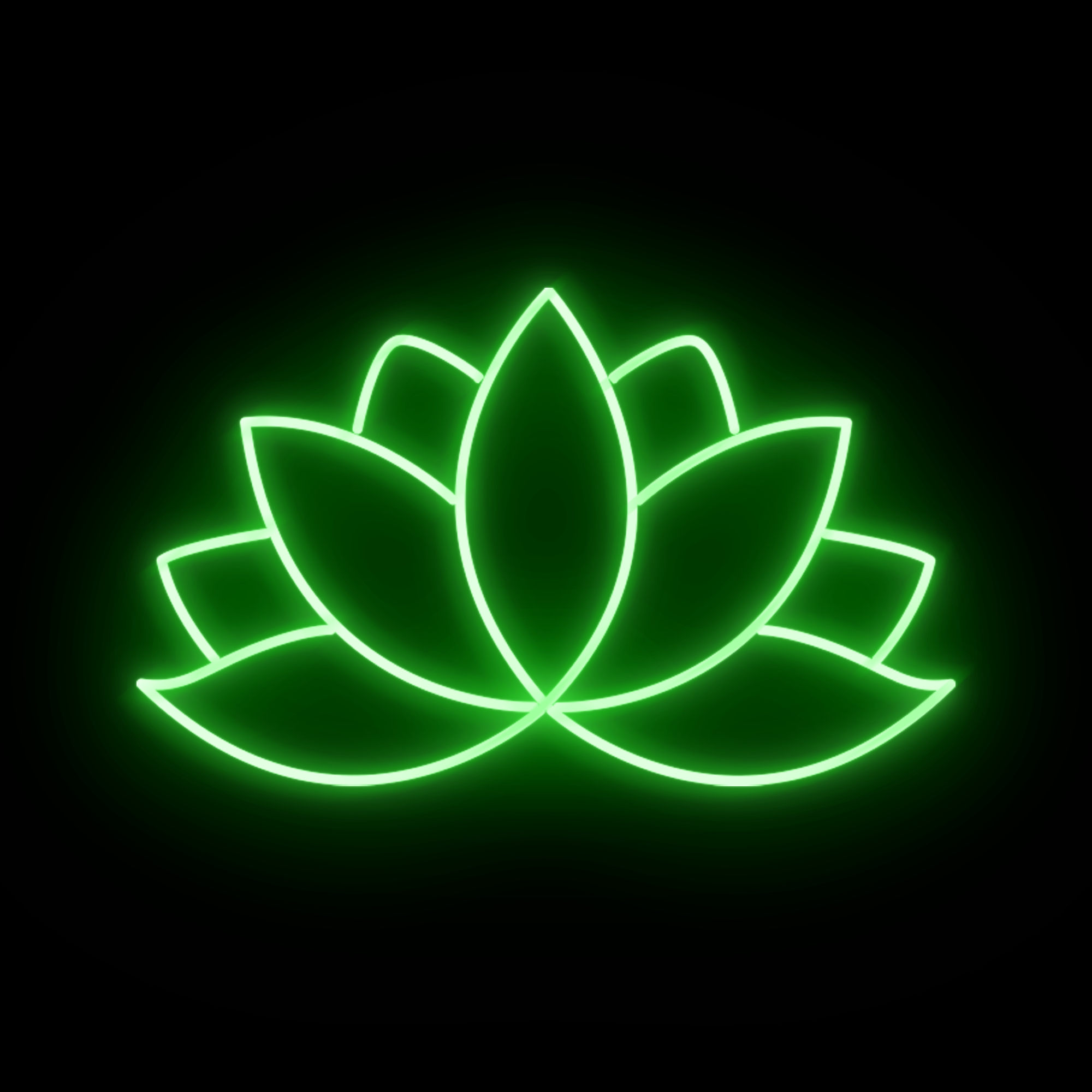 Lotus Wellness Yoga Neon Sign