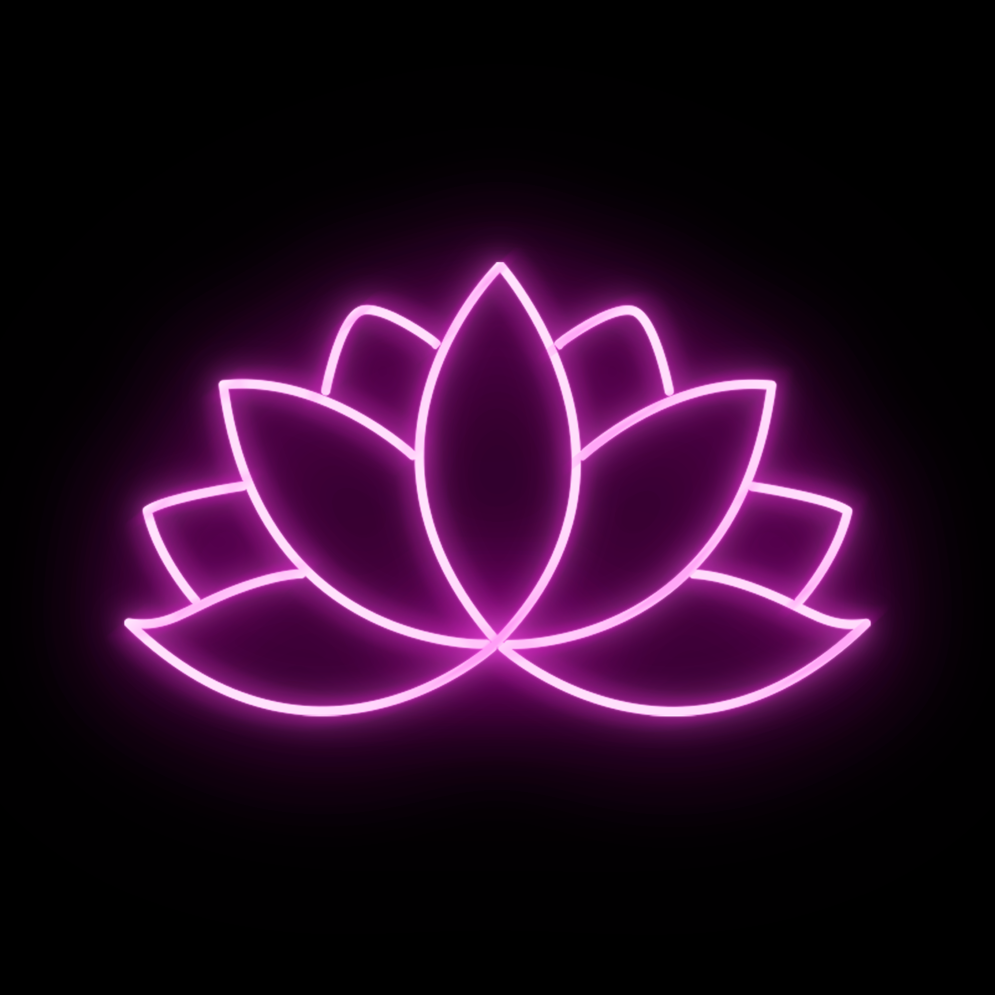 Lotus Wellness Yoga Neon Sign
