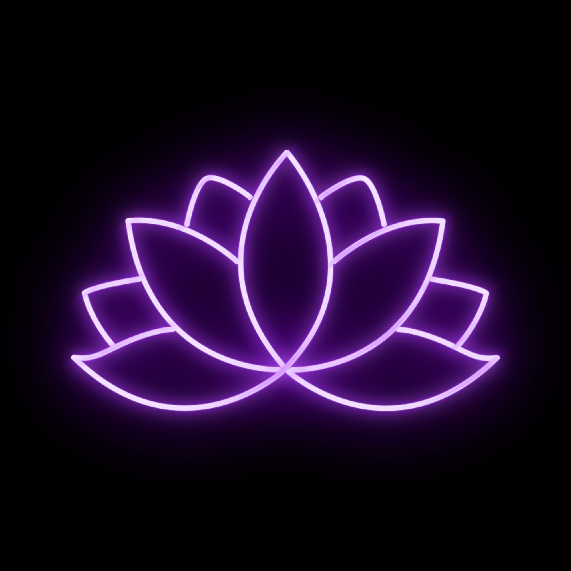 Lotus Wellness Yoga Neon Sign