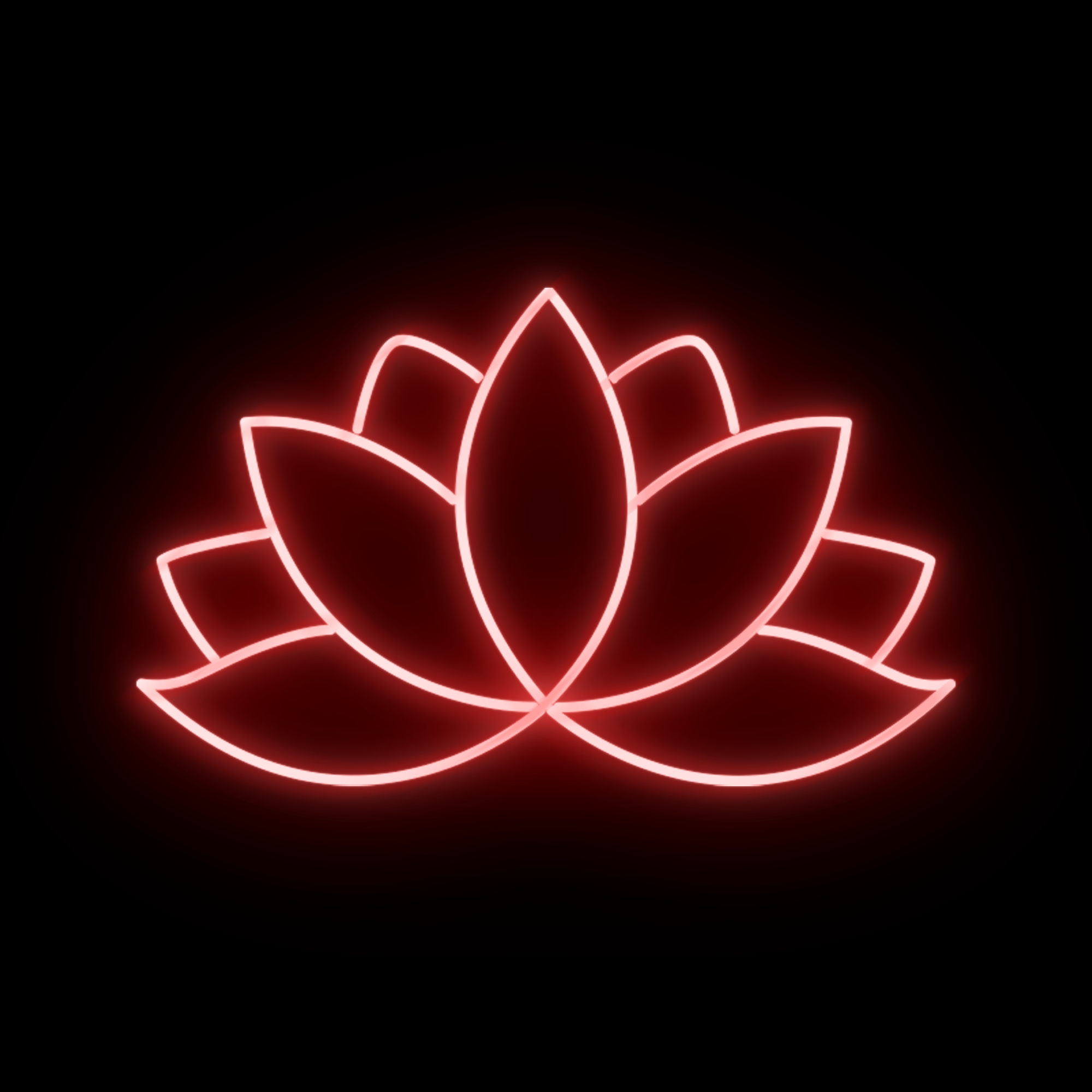 Lotus Wellness Yoga Neon Sign