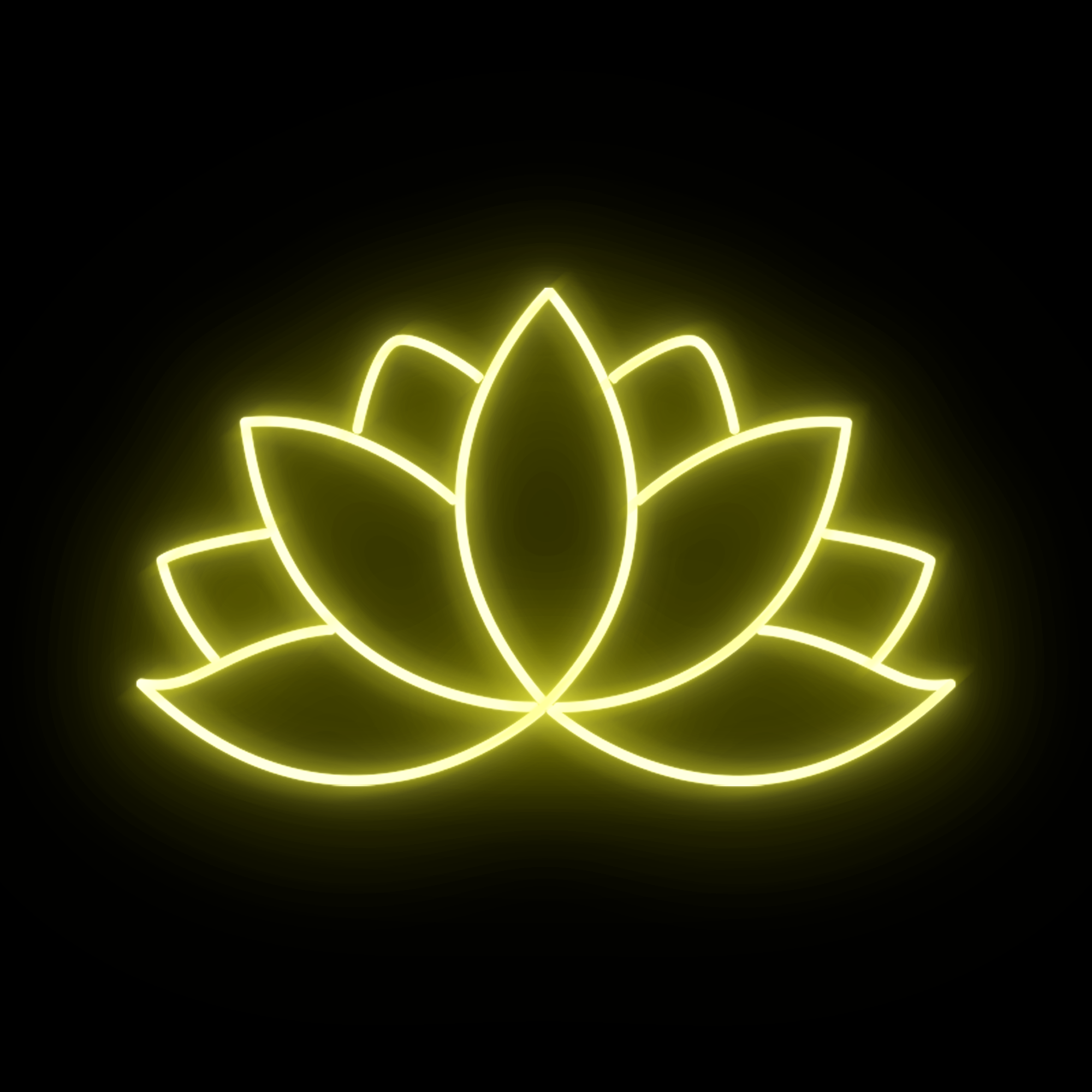 Lotus Wellness Yoga Neon Sign