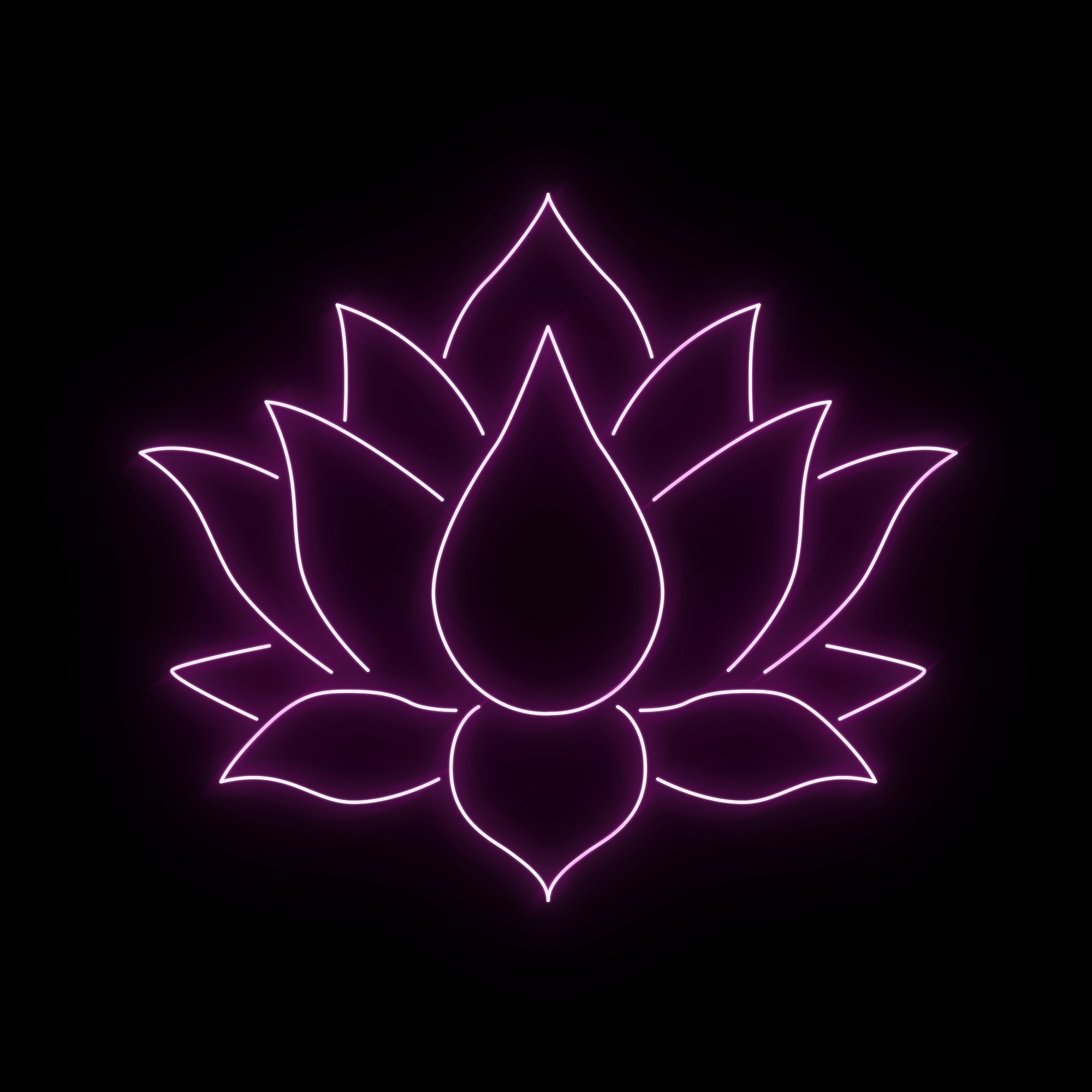 Lotus Yoga Neon Sign