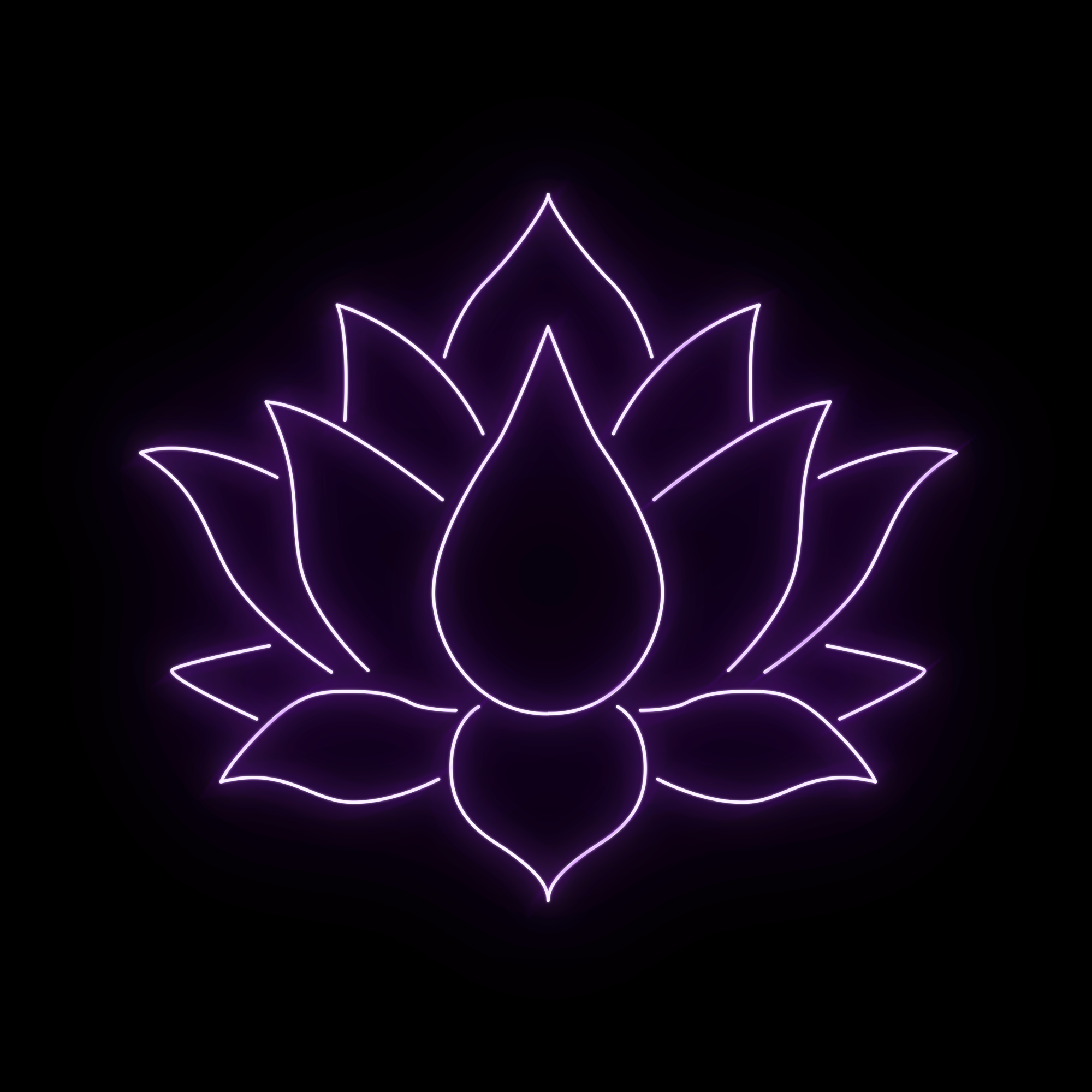 Lotus Yoga Neon Sign