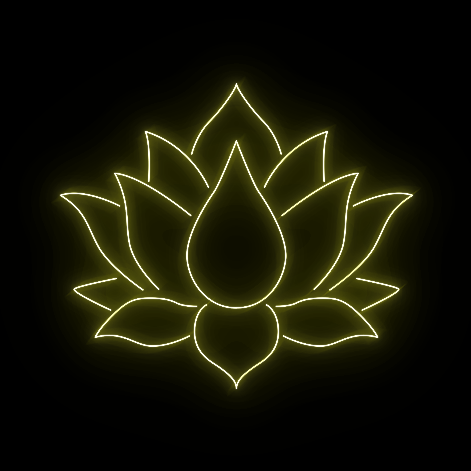 Lotus Yoga Neon Sign