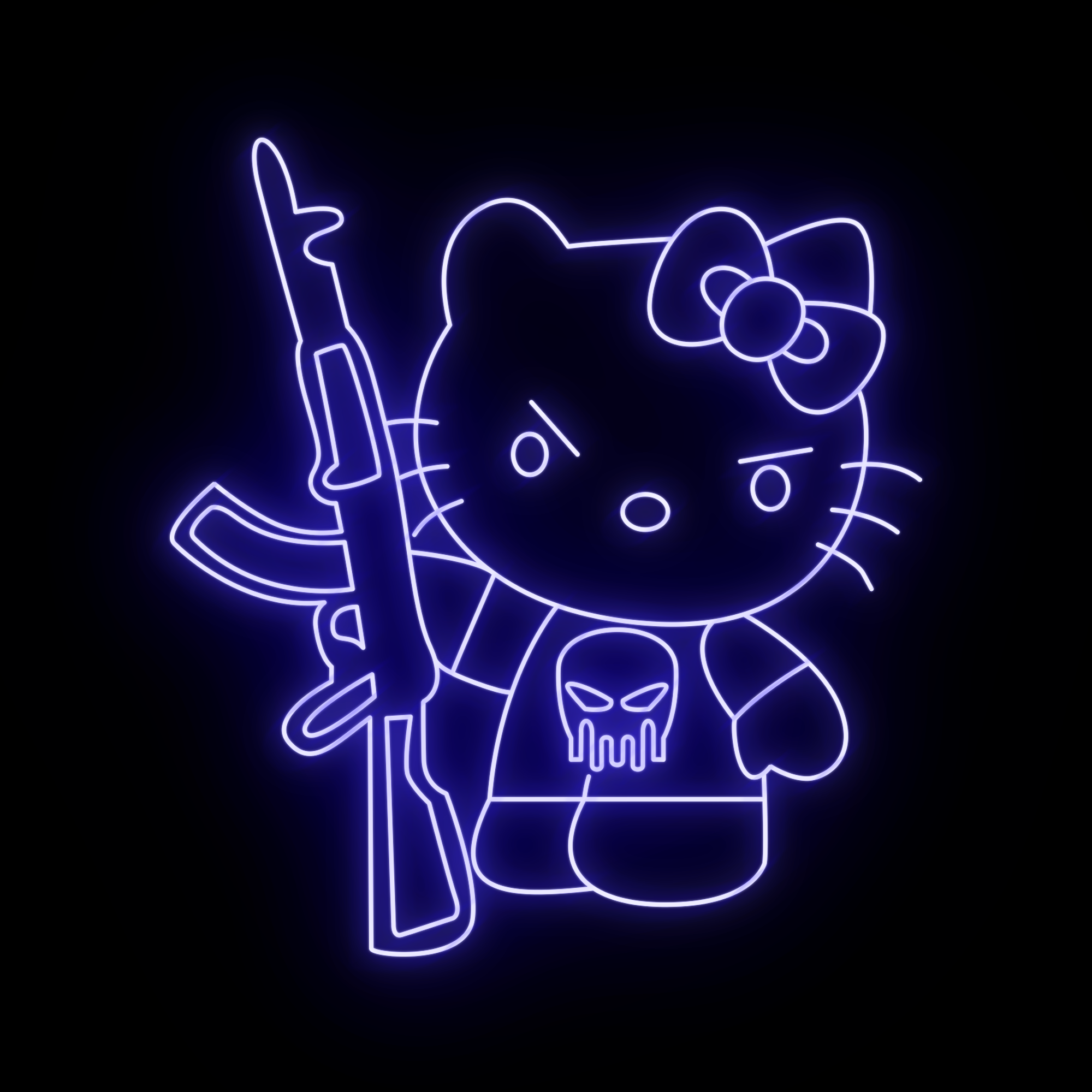 Letrero de neón LED Hello Kitty de AK - Sueños de neón