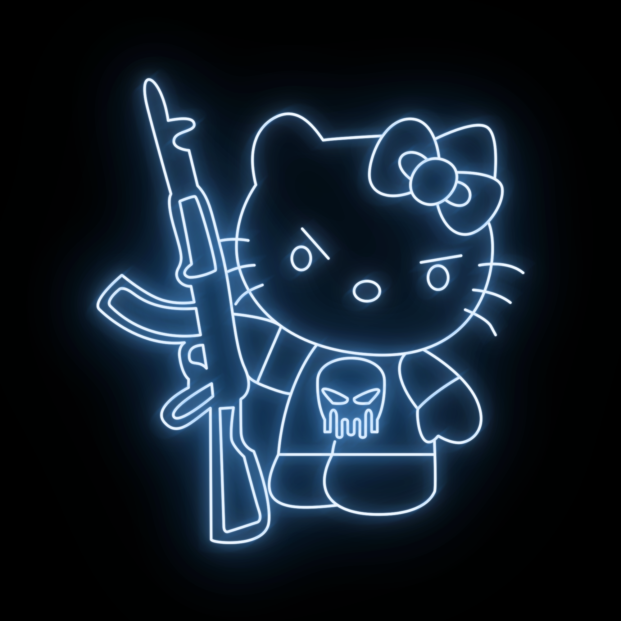 Letrero de neón LED Hello Kitty de AK - Sueños de neón