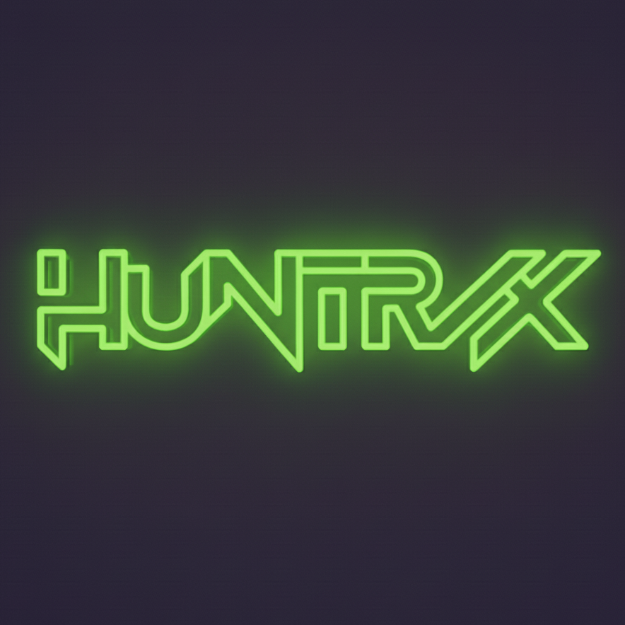 KPop Demon Hunters Huntrix Green Neon Sign
