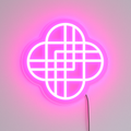 KPop Demon Hunters Huntrix Pink Logo Neon Sign