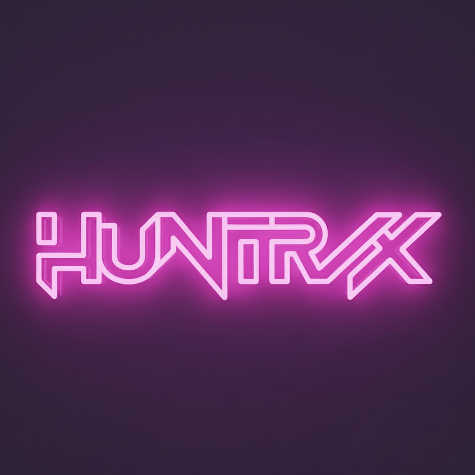KPop Demon Hunters Huntrix Pink Neon Sign