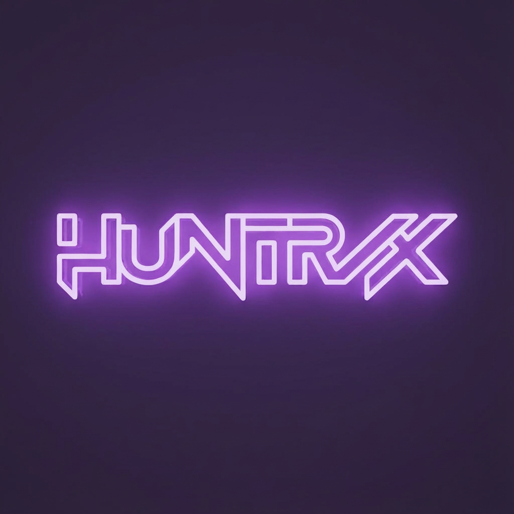 KPop Demon Hunters Huntrix Purple Neon Sign