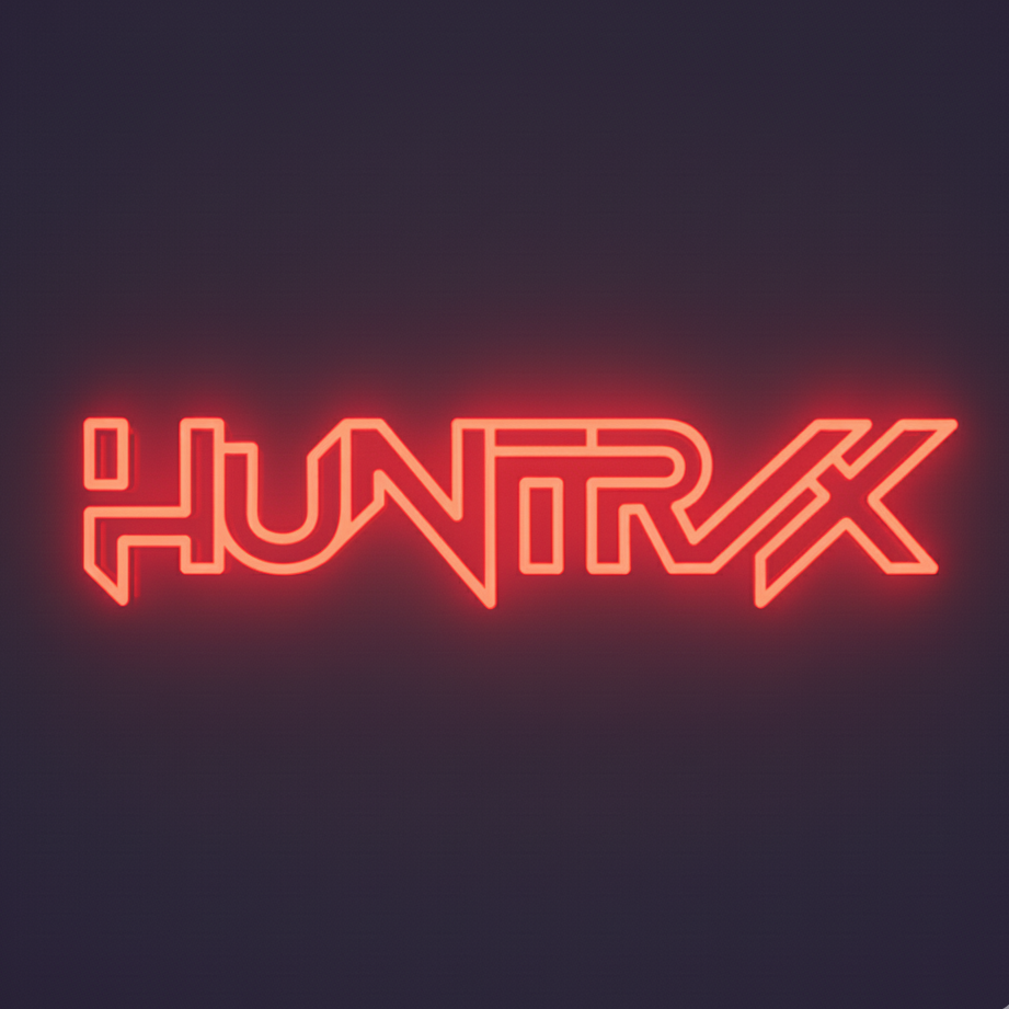 KPop Demon Hunters Huntrix Red Neon Sign