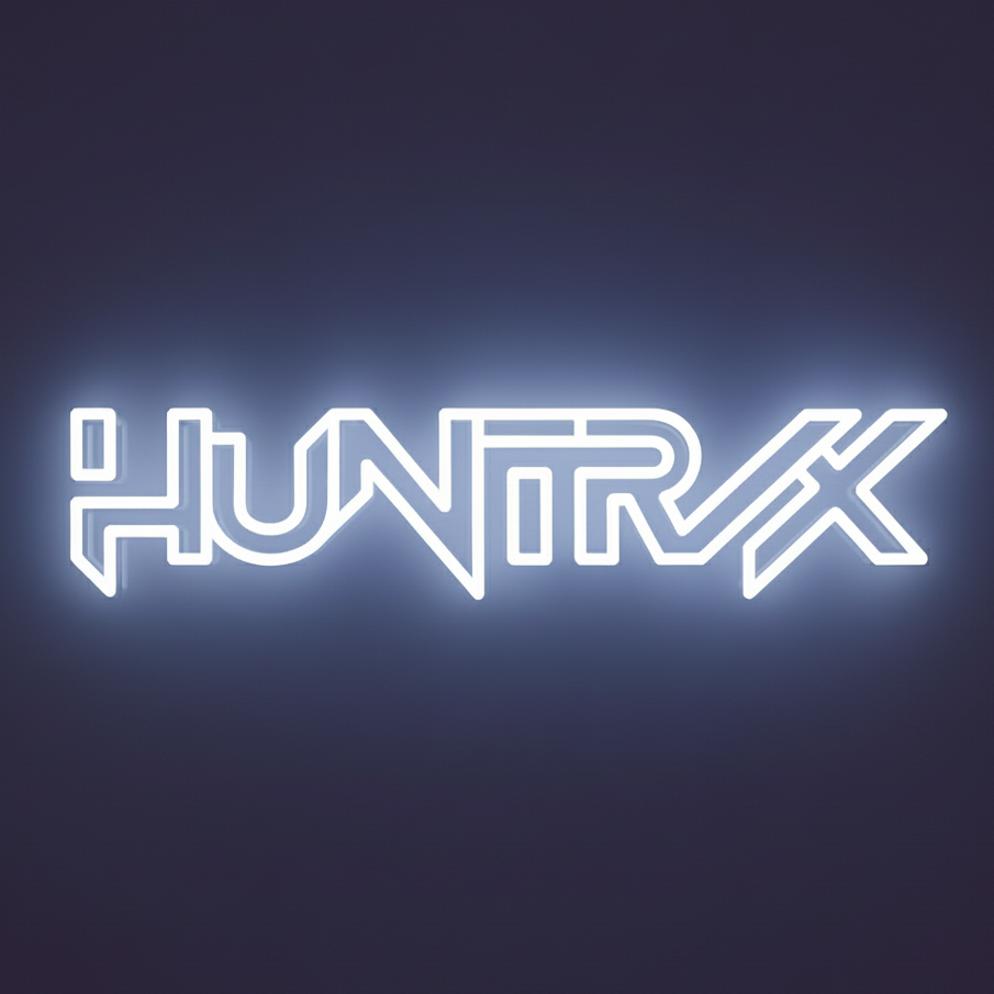 KPop Demon Hunters Huntrix White Neon Sign