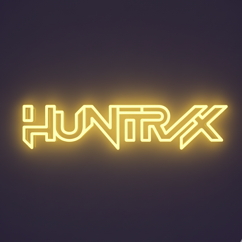 KPop Demon Hunters Huntrix Yellow Neon Sign