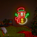 Snowman Christmas Neon Sign