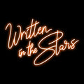 Letrero de neón LED "Escrito en las estrellas"
