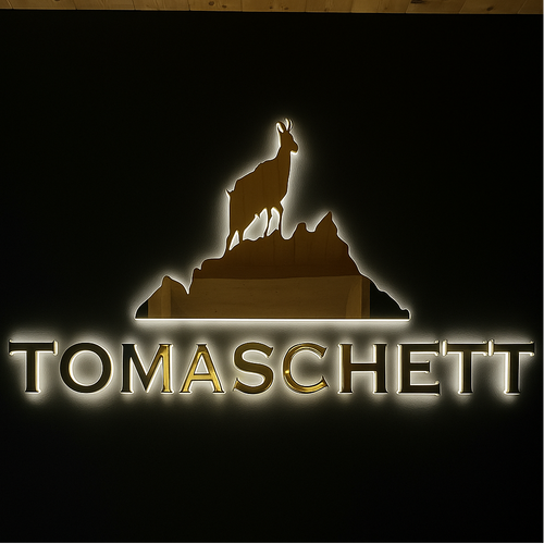 backlit led sign gold metal hardwired