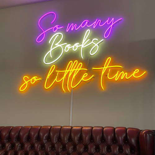 Neon sign with different colors 