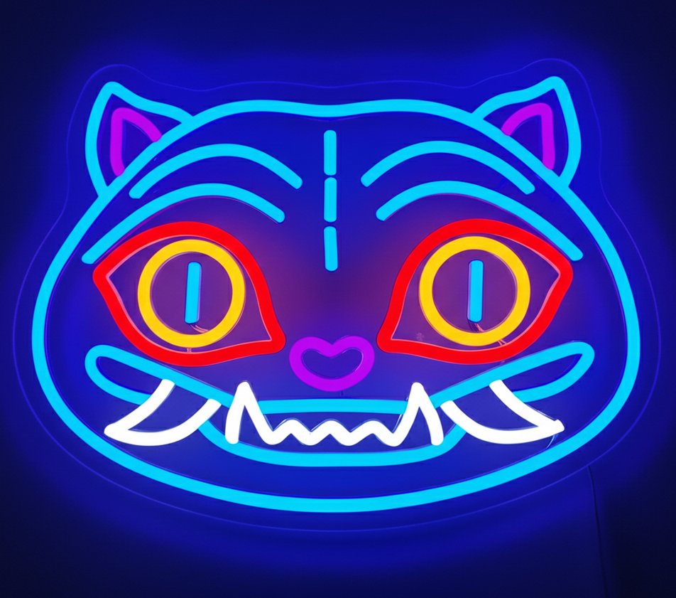 kpop demon hunters neon sign kpdh derpy tiger