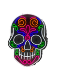 Letrero de neón de la calavera de La Catrina