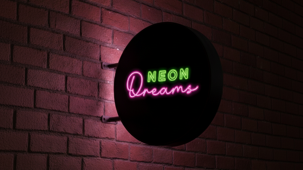 lightbox led sign wall mounted